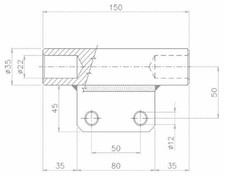 SUPPORTO CATENA TRATTORE