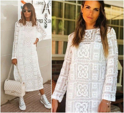 Zara abito all uncinetto - zara,