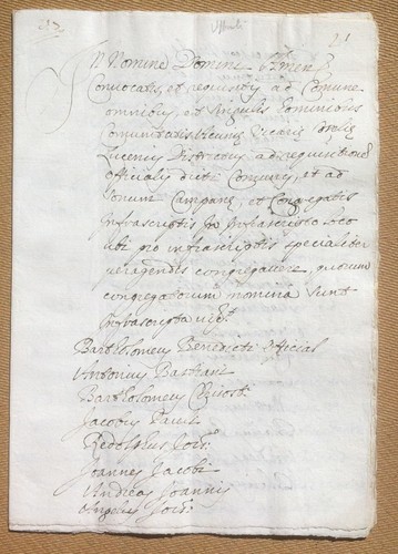 Antico documento manoscritto