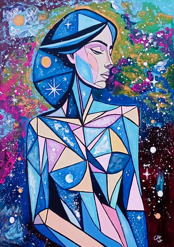 Figlia delle stelle acrilico - "figlia,