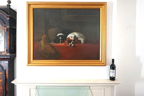 Grande antico dipinto - grande, xix