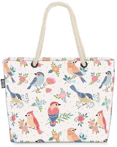 Borsa void uccellini floreali - borsa,