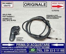 CAVO TIRANTE APERTURA COFANO ANTERIORE + SUPP MANIGLIA FIAT PANDA 3 mod 312
