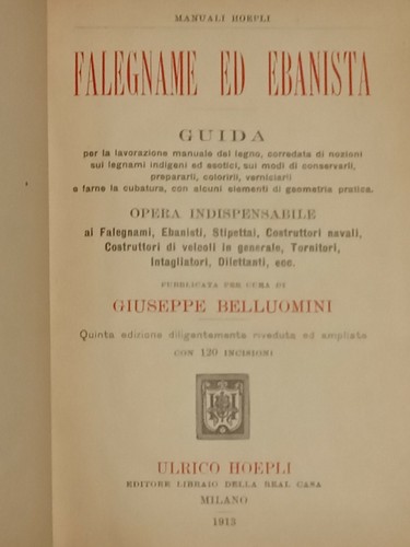 Falegname ebanista hoepli - ebanista,,