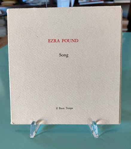 Ezra pound song canzone - pound., song/canzone