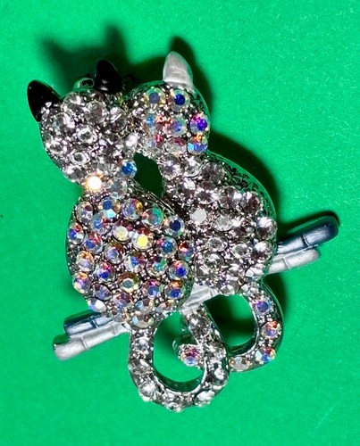Spilla gatti strass - 🎁,