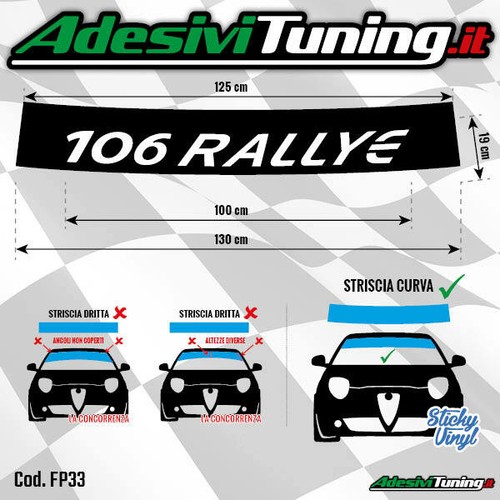 Fascia parasole peugeot 106 - parasole,