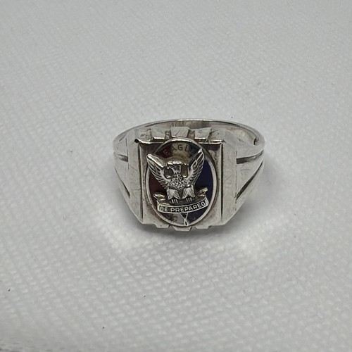 Anello vintage eagle scout boy - eagle,
