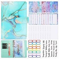 Anyfirst Budget Binder Planner Raccoglitore ad Anelli A6 Agenda Risparmio Soldi