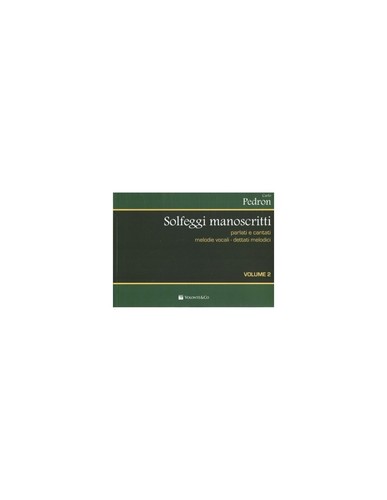 Pedron solfeggi manoscritti - pedron,