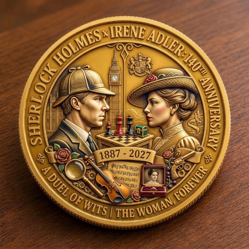 Moneta commemorativa sherlock - commemorativa,