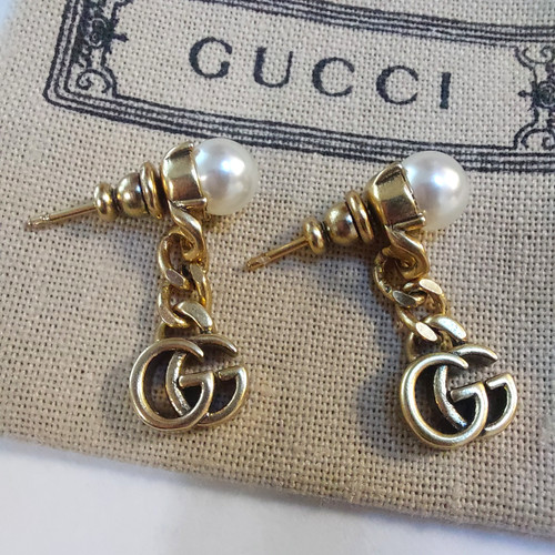 Gucci logo perle borchie - logo,