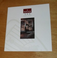 Rover 200 Cabriolet Brochure