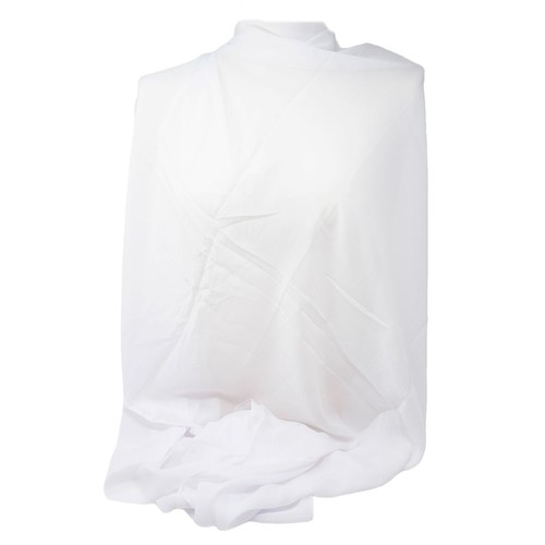 Stola donna bianca chiffon