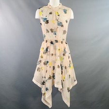 Abito Midi Floral Plissettato