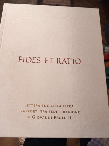 Libro fides ratio - fides, et
