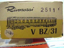 RIVAROSSI V Bz 31 poi 2511 scala H0  tipo Bz 31000 carrozza di 2° classe