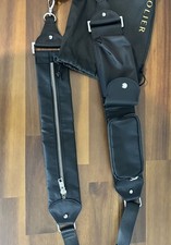 Bandolier Utility tracolla portachiavi cinturino tascabile - nylon nero oro - iPhone