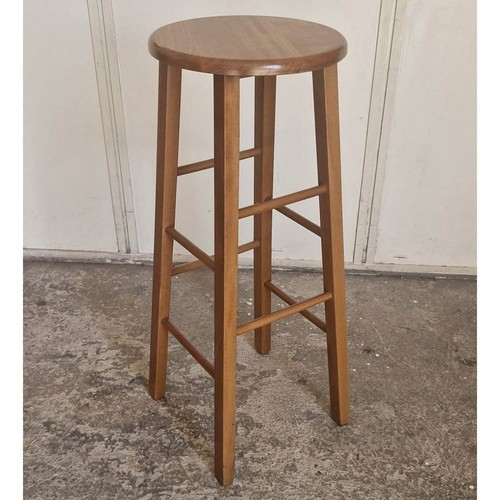 Sgabello legno rotondo - in,