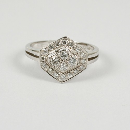 Anello oro bianco 585 - in,
