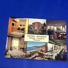 HOTEL RIVIERA ARMA TAGGIA ITALIA CARTOLINA SOUVENIR