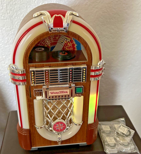 Vintage wurlitzer mini jukebox - wurlitzer,
