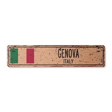 GENOVA ITALIA Insegna Stradale