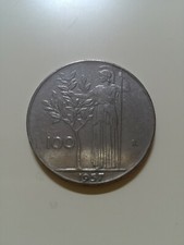 MONETA 100 LIRE DEL 1957 - REPUBBLICA ITALIANA DEA MINERVA - CIRCOLATA