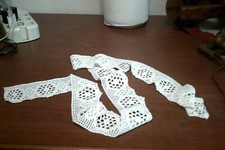 striscia di pizzo all uncinetto cm 150 x h.cm 7 vintage,leggi 