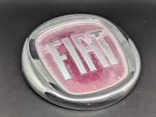FIAT Ø 120MM LOGO SIGLA EMBLEMA FREGIO STEMMA SCRITTA TARGHETTA BADGE TARGA NOME
