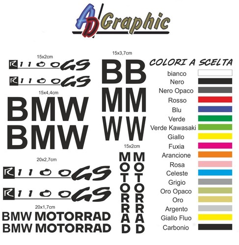 Kit adesivi stickers decoro - stickers,