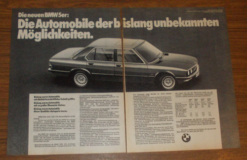 Rara pubblicità bmw 528i - 528i,