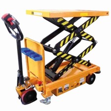 Piattaforma a sollevamento e trazione elettrica carrello doppio pantografo grand