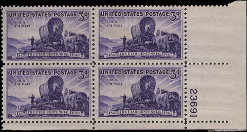 Scott 950 us plate block - scott,