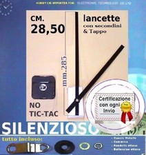 L3: OROLOGIO PARETE SILENZIOSO Lancette Max 28 cm MECCANISMO filettatura MED E16