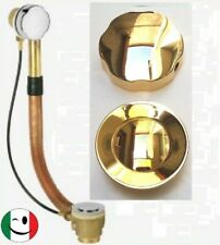 COLONNA SCARICO AUTOMATICO PER VASCA DORATO BAGNO ORO 24KT