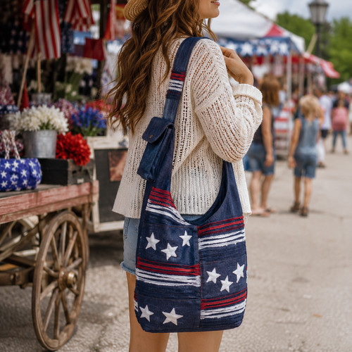 Borsa hobo bandiera americana