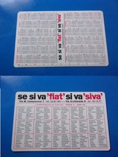 Calendario tascabile plastica