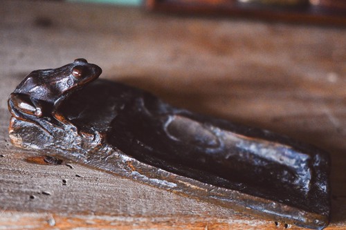 Antica rana bronzo - rana,