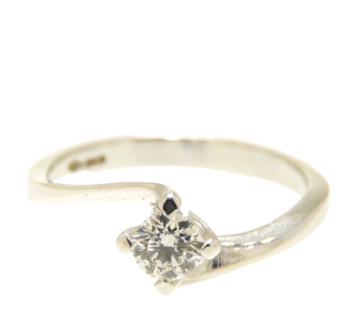 Anello solitario usato con
