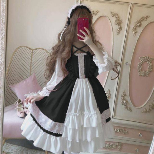 Donna ragazze ruffles abito - donna,