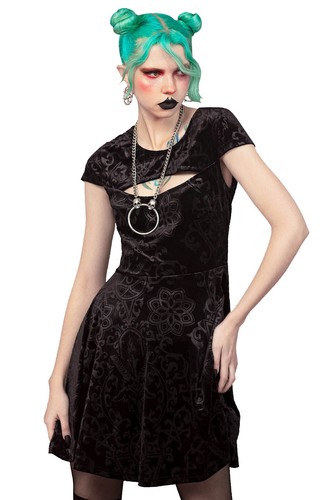 Abito skater velluto - , occulto