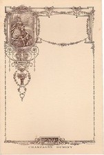 [KMO] MENU' D'EPOCA CHAMPAGNE DUMINY