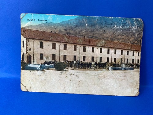 Cartolina caserma aosta alpini - cartolina,