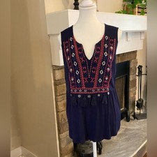 Jeans tribali blu navy top