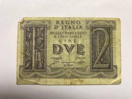 Italy lire 1939 circ - 2,