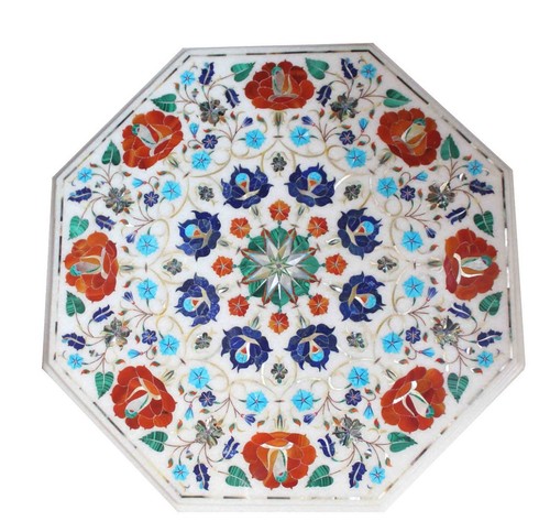 Tavolino marmo con - marmo,