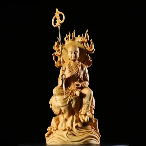 Statua buddha in legno - 15,
