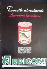 1938 ARRIGONI tonnetto al naturale TRIESTE pubblicità