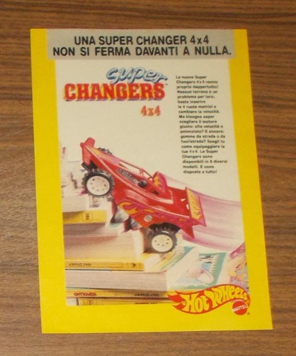 Rara pubblicità mattel hot - mattel,